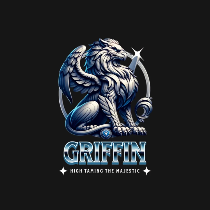Majestätischer Greif-Logo mit Flügeln Herren T-Shirt