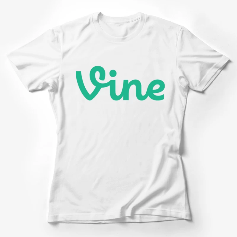 Vine Social Media Platform Green Logo Female T-Shirt