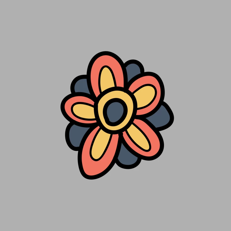 Fleur colorée avec pétales vifs Homme Débardeur