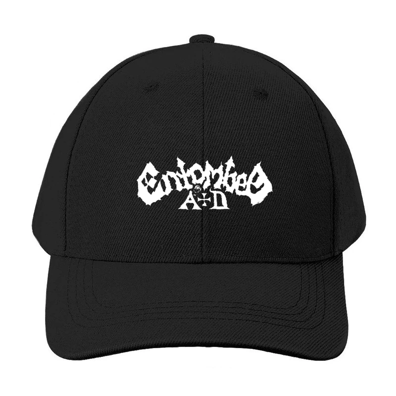 Entombed White Logo Baseball Cap