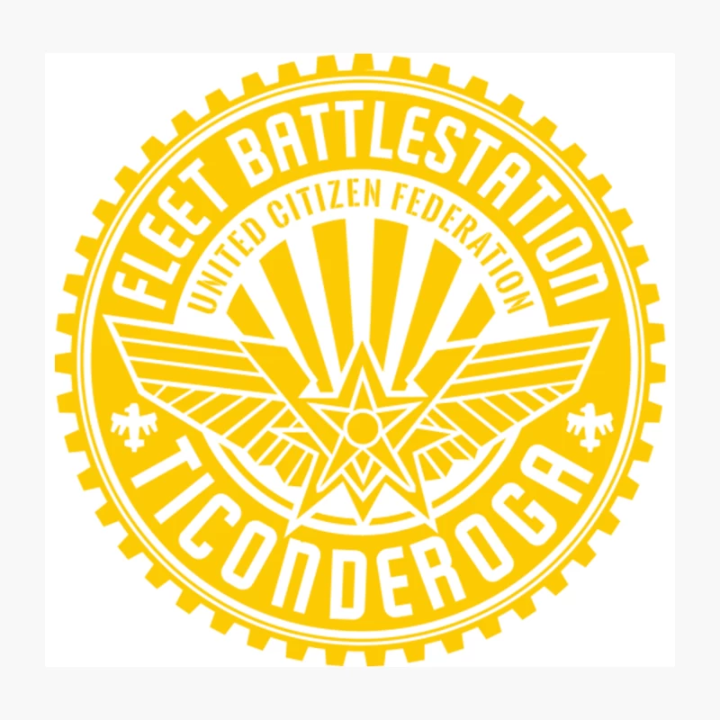 Fleet Battlestation Ticonderoga Throw Pillow