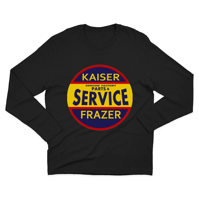 Vintage Kaiser Frazer Automotive Service and Parts Dealership Sign Male Long Sleeve T-Shirt