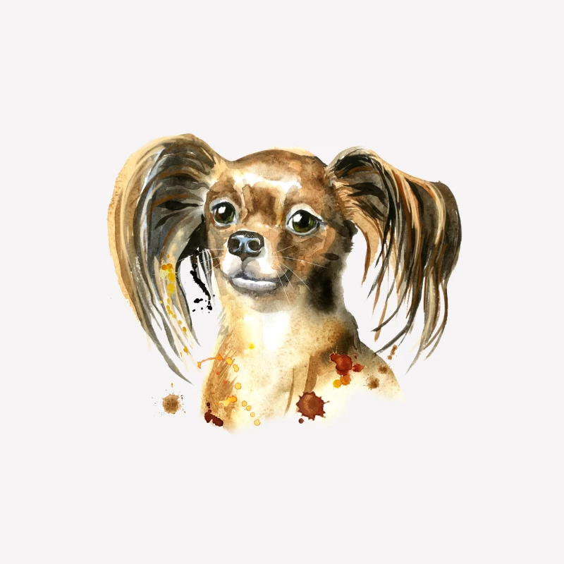 Portrait artistique de chien mignon Femme T-Shirt