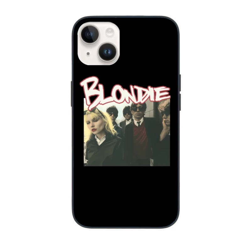 Vintage Blondie Band Album Cover from the 1970s New Wave Era iPhone Case