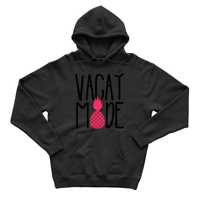Ananas Stylisé en Silhouette Rose Homme Sweat à capuche