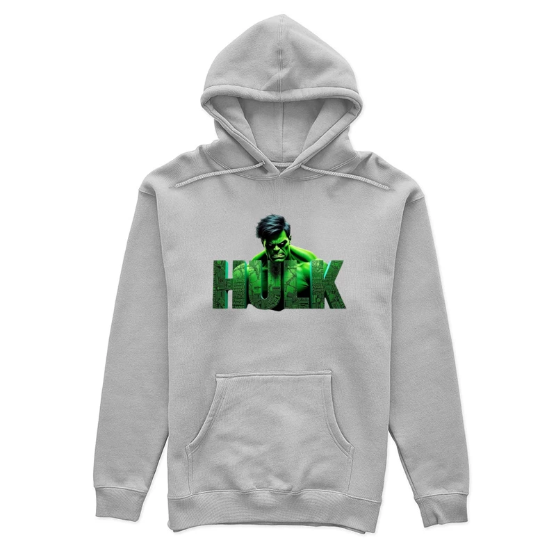 The Incredible Hulk Typographic Character Art Female Pullover Hoodie