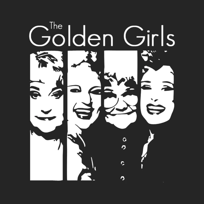 Minimalist Line Art of The Golden Girls TV Show Male Pullover Sweatshirt