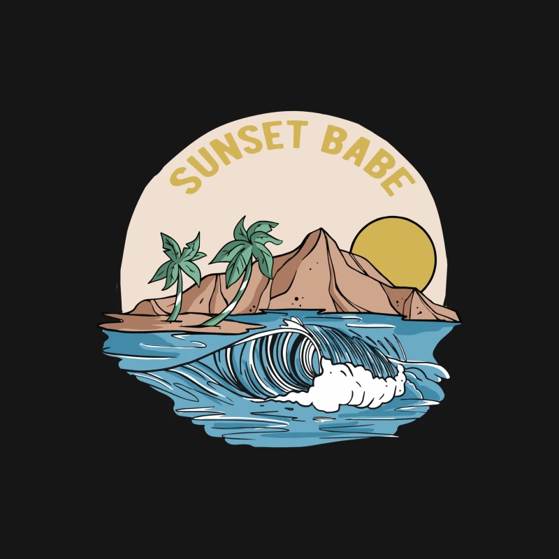 Sonnenuntergang am Strand Herren T-Shirt