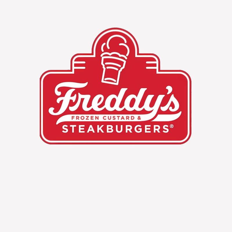 Freddy's Frozen Custard & Steakburgers Restaurant Logo Male T-Shirt