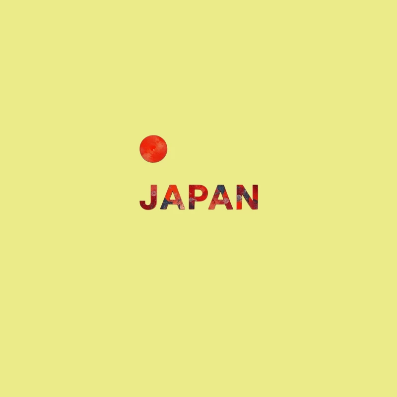 Minimalist Japanese Flag Design with Typography Coffee Mug