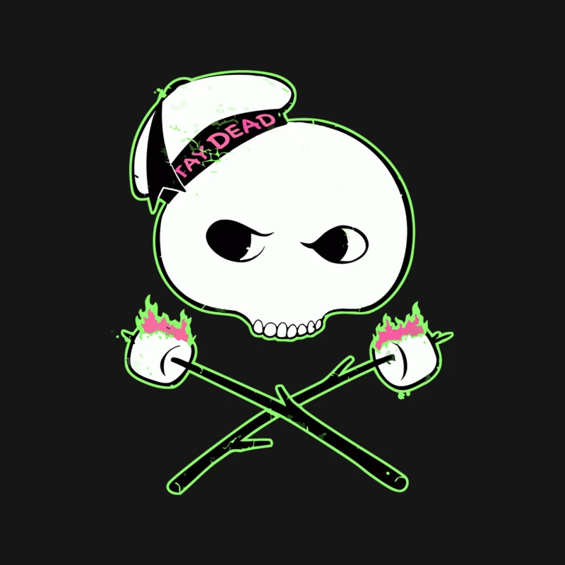 Punk Skull with Tax Dead Crossbones Logo Mouse Pad