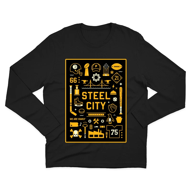 PITTSBURGH SPORTS Male Long Sleeve T-Shirt