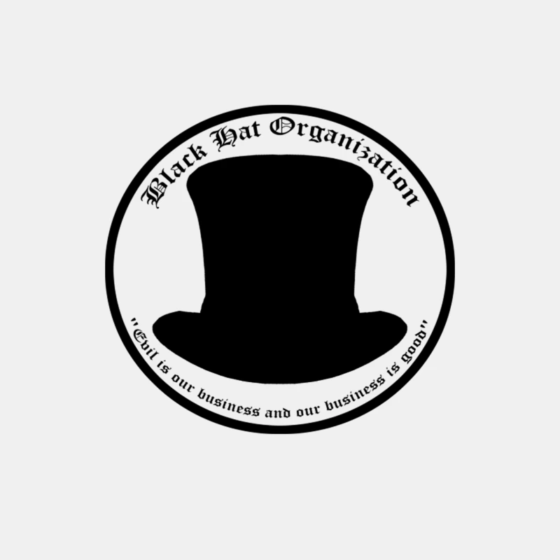 Black Hat Organization Male Tank Top