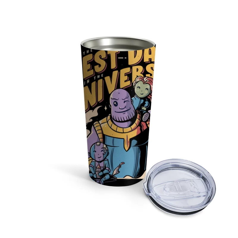 Best Dad in the Universe Comic Art Travel Mug