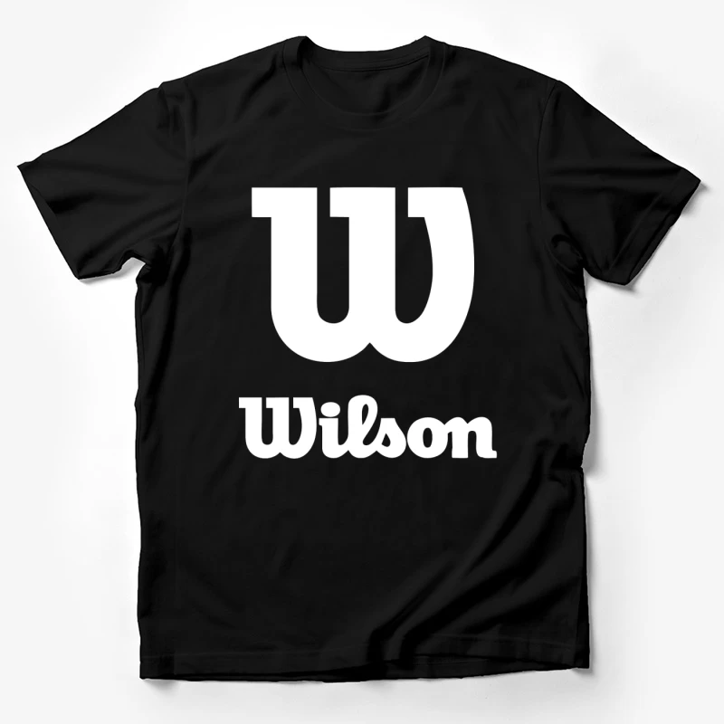 Wilson Sports Brand White Logo Design Male T-Shirt