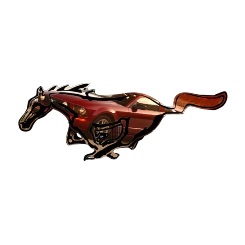 Ford Mustang Running Horse Logo Emblem Tapestry