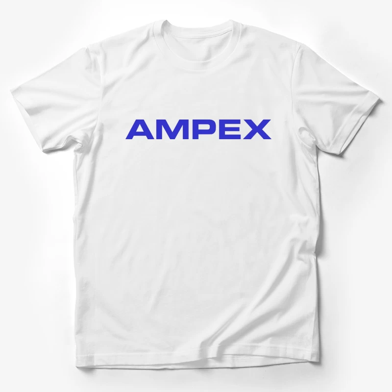 Ampex Blue Corporate Logo Male T-Shirt