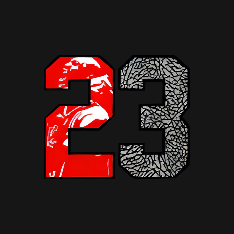 Basketball Design 23 mit Elefantenmuster Herren Langarm T-Shirt
