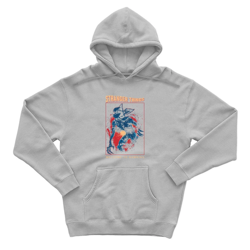 Stranger Things Artwork Male Pullover Hoodie