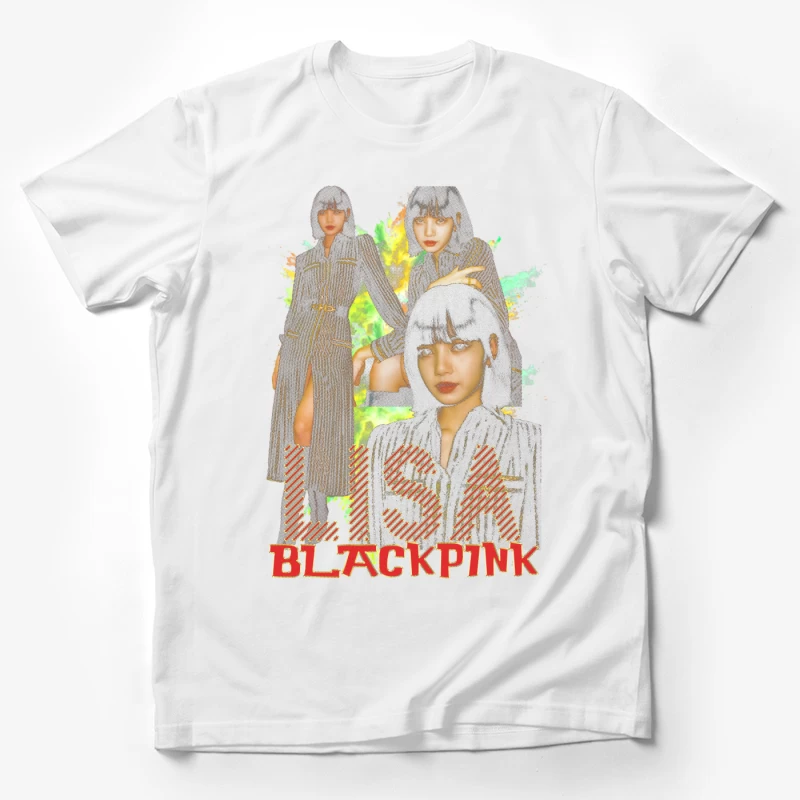 Lisa from BLACKPINK in Fashionable Attire Male T-Shirt