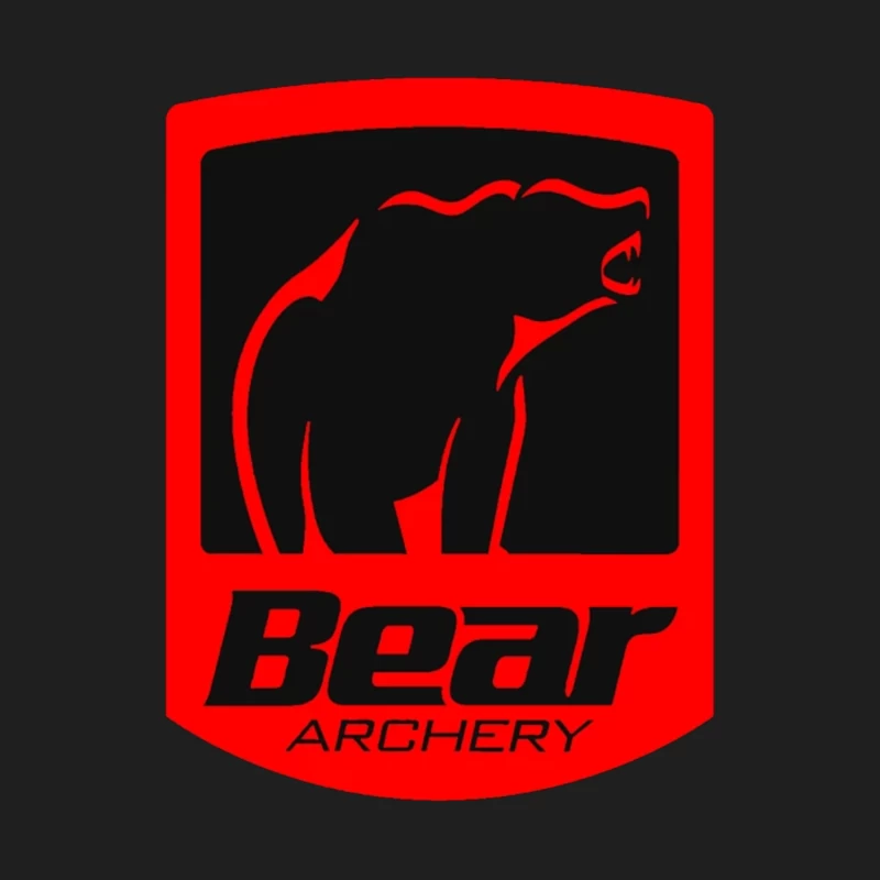 Bear Archery Company Red Logo Design Male Tank Top