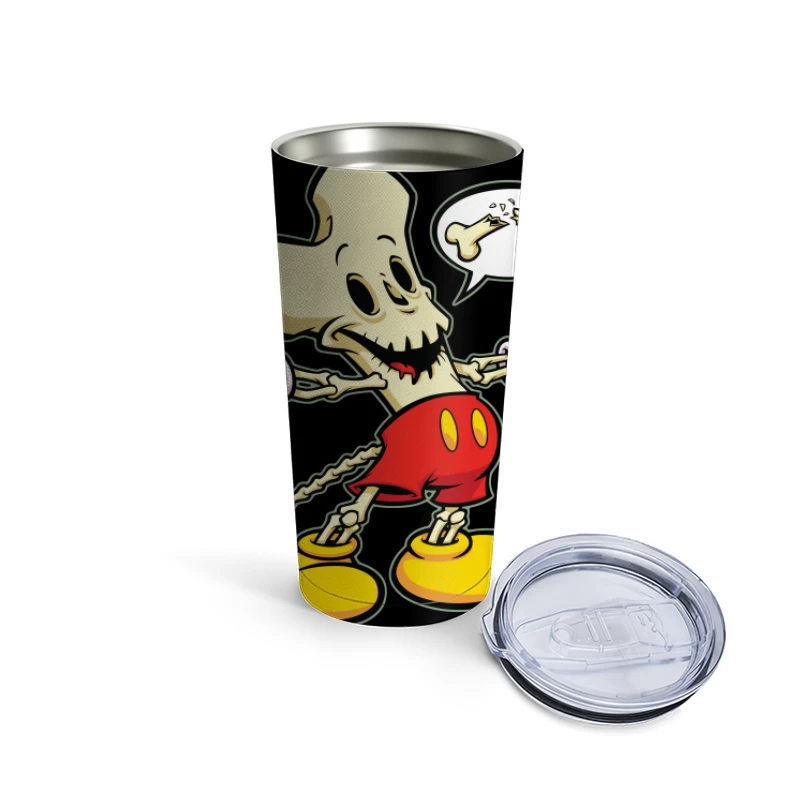 Cartoon Skeleton Character Travel Mug