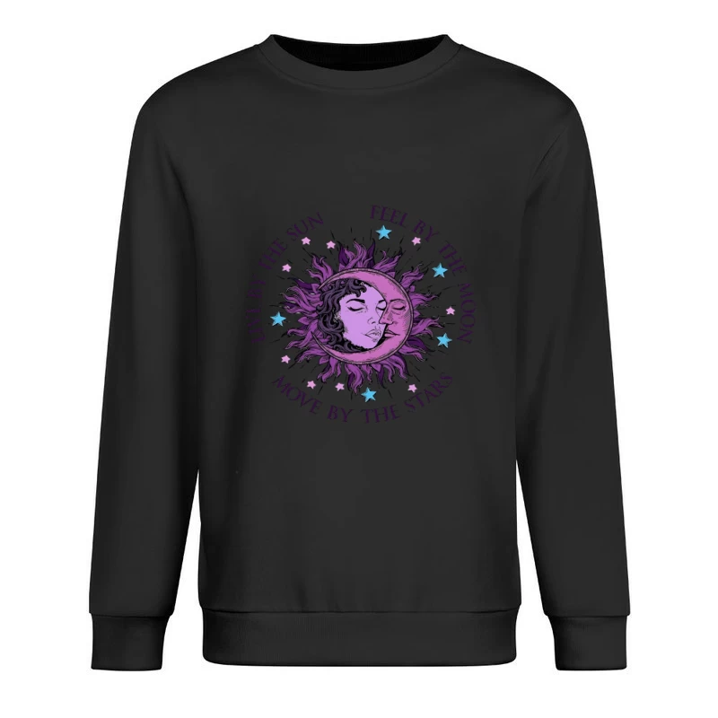 Vivre par le soleil, sentir par la lune Homme Sweat-shirt à enfiler