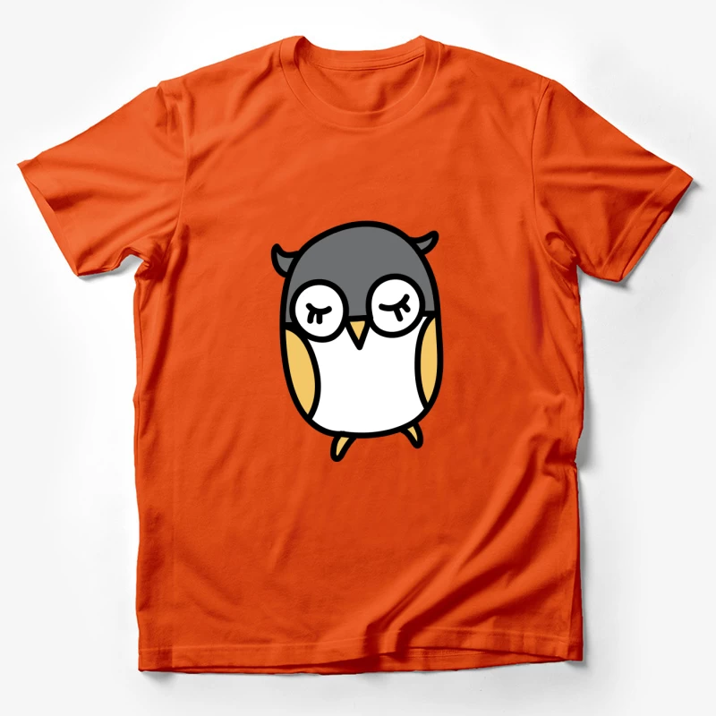 Illustration mignonne d'un hibou endormi Homme T-Shirt