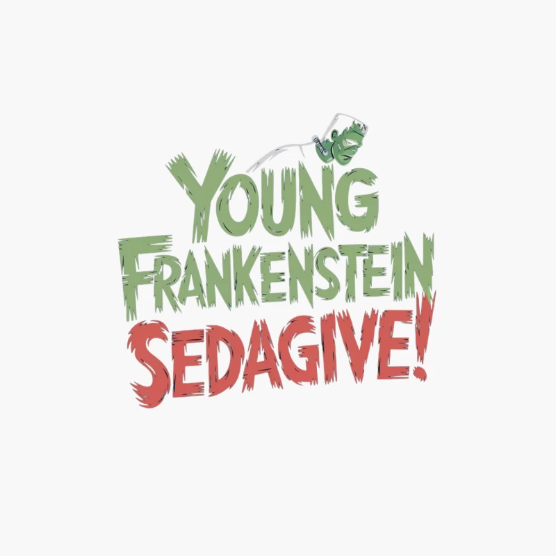 Young Frankenstein Sedagive: Classic Horror Comedy Typography Cotton Tote Bag