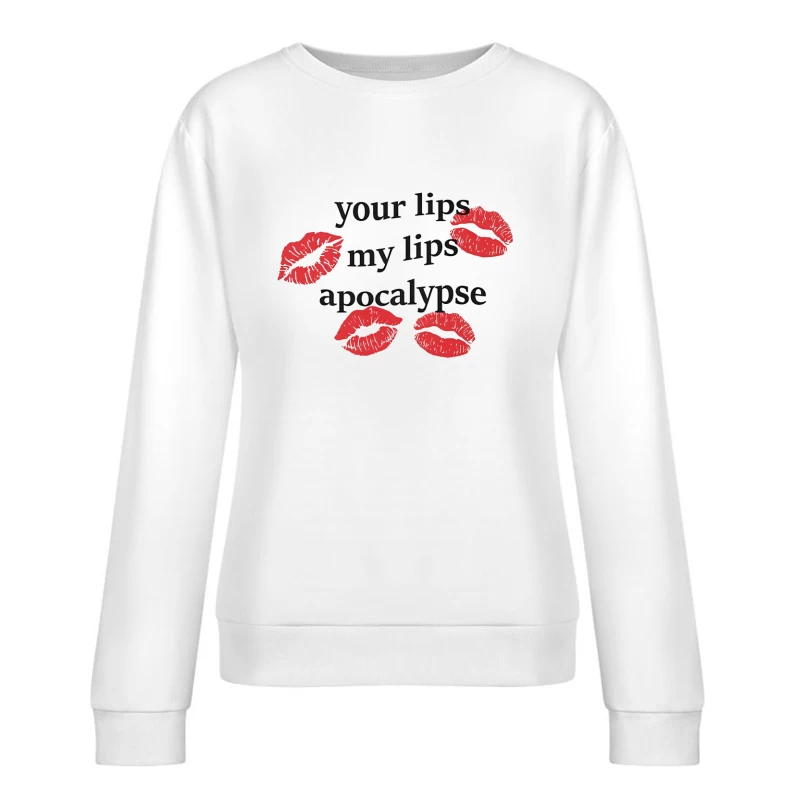 Cigarettes After Sex Lips Apocalypse Female Pullover Sweatshirt