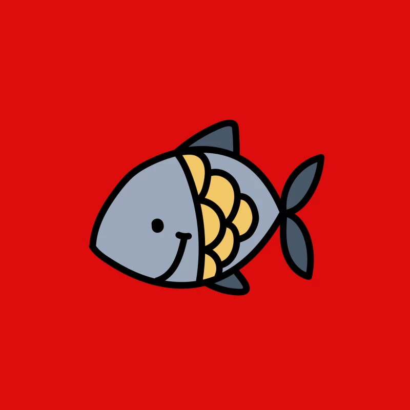 Illustration de poisson souriant Homme Débardeur