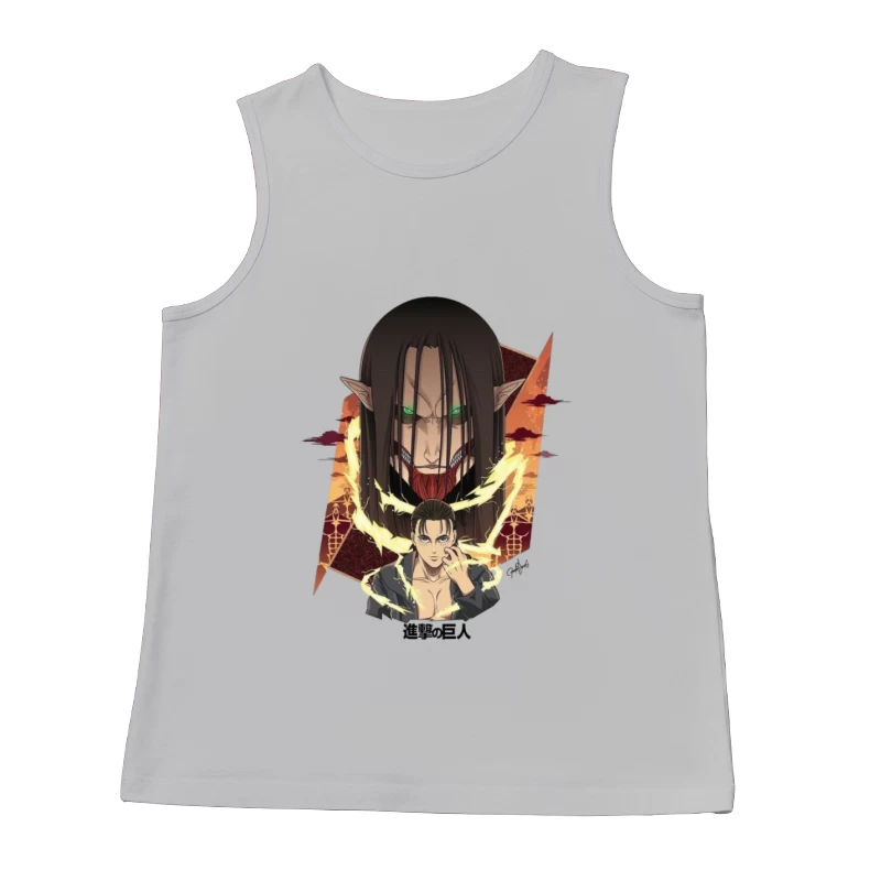 Titan-Kampf mit Energieaura Herren Tanktops