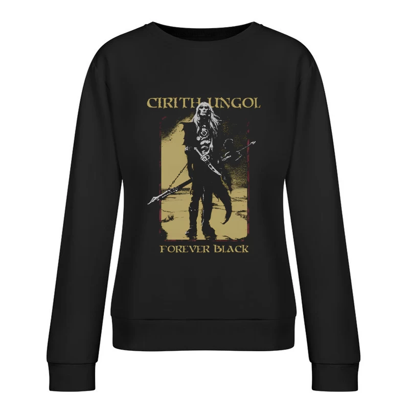 Cirith Ungol Forever Black Female Pullover Sweatshirt