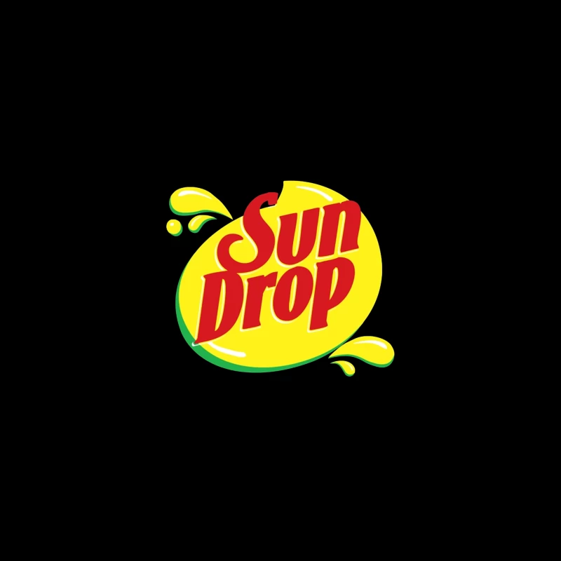 Sun Drop Soda Brand Vintage Logo Design iPhone Case