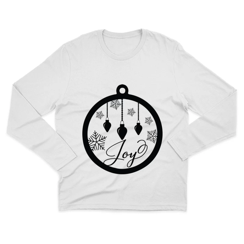 Ornement de Noël Joyeux Homme Manches Longues T-Shirt
