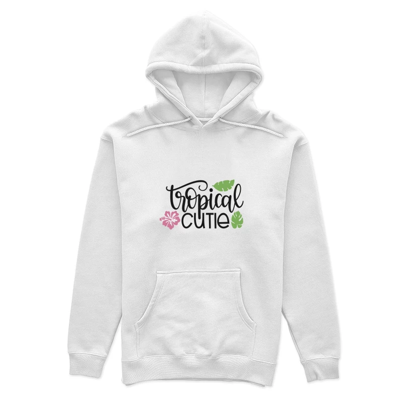 Design Tropical avec Fleurs et Feuilles Femme Sweat à capuche