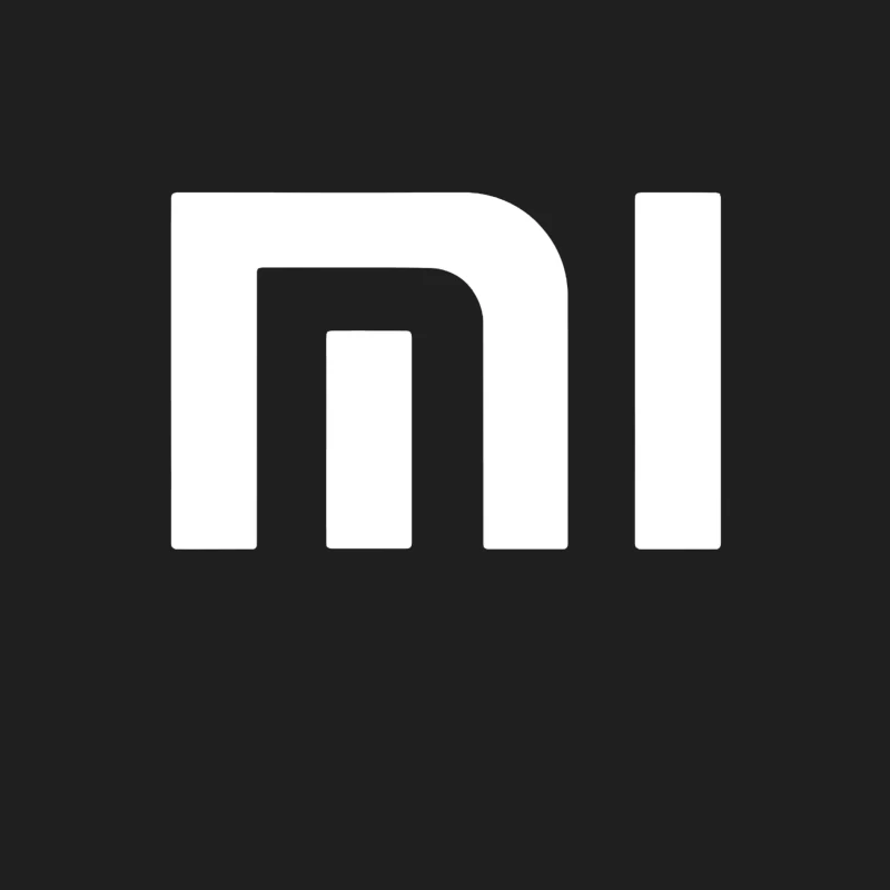 Minimalist Xiaomi Logo Design in Gray Male Tank Top