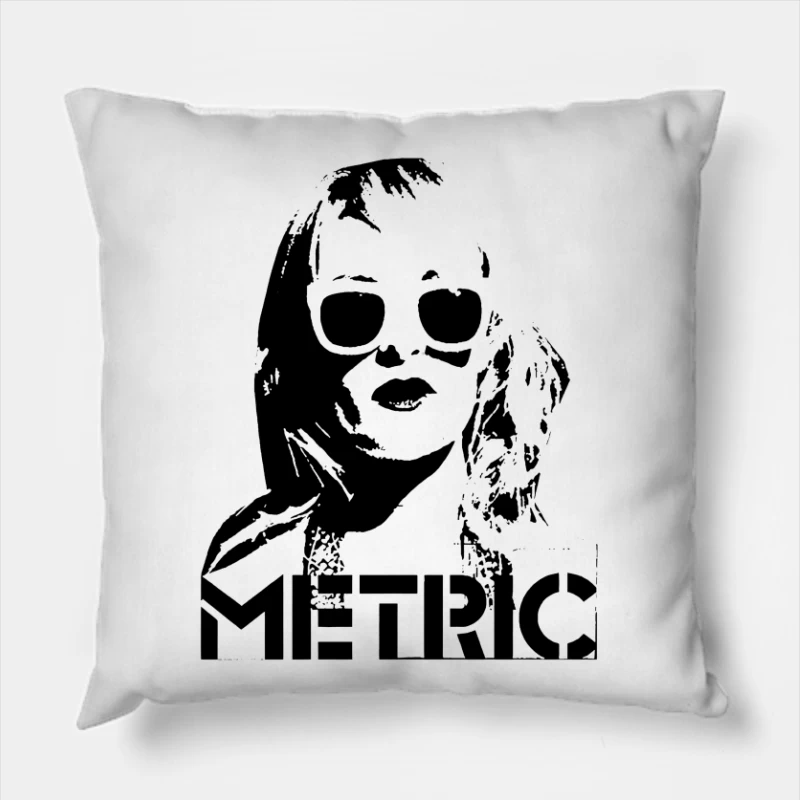 Metric Band Throw Pillow