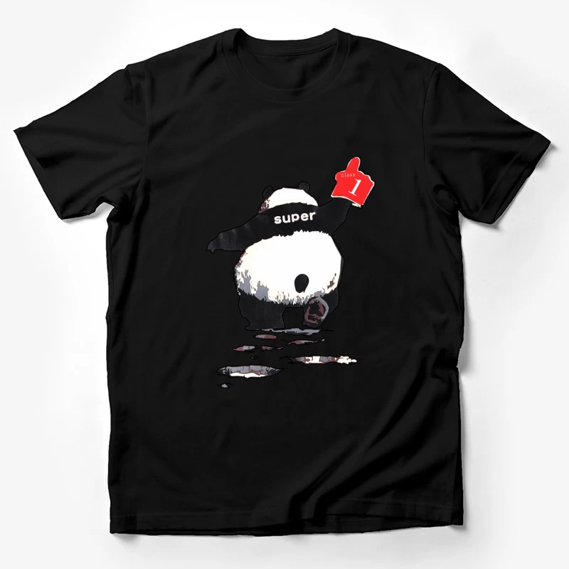 Tanzender Panda mit Daumen hoch Herren T-Shirt