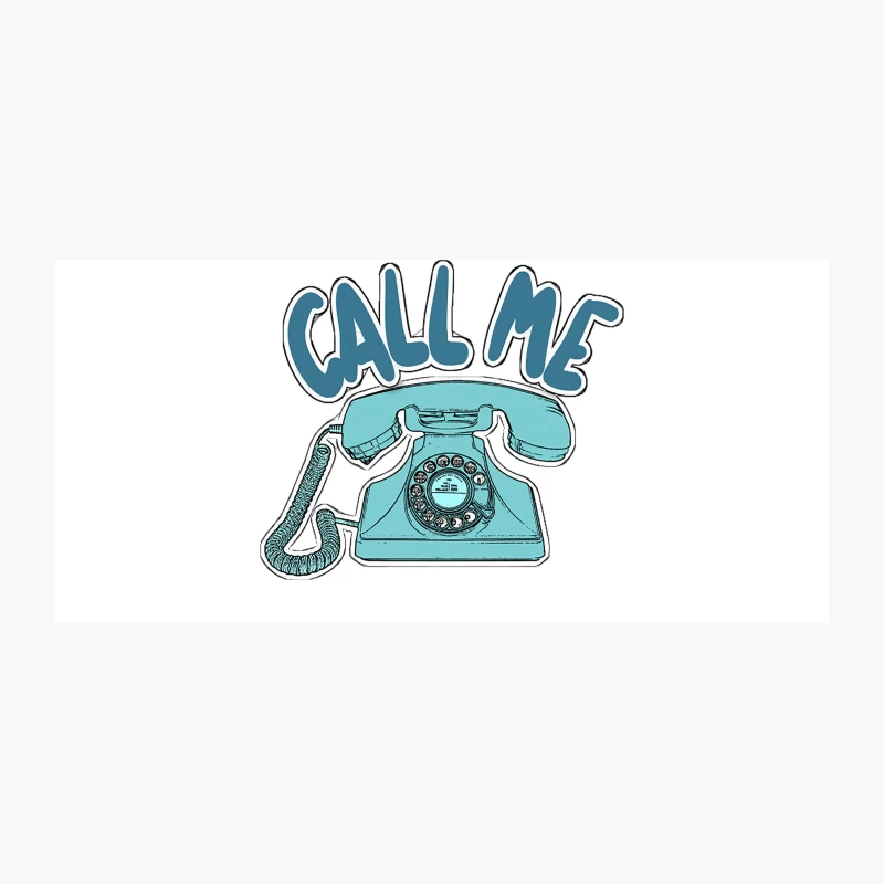 Call Me - Retro 70s Telephone Design Coffee Mug