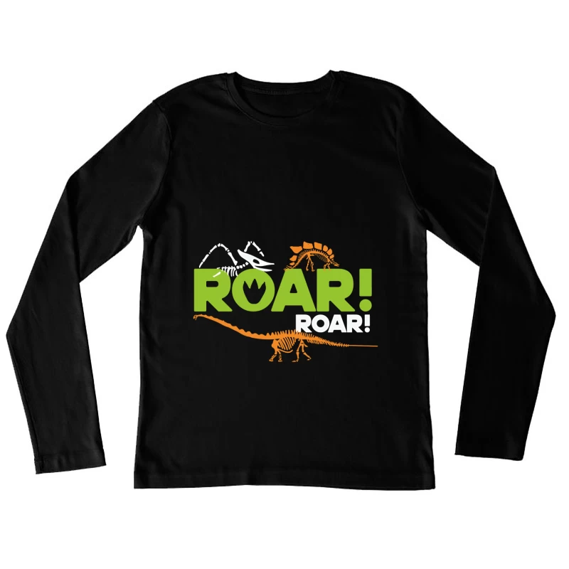 Roar! Dinosaur Playground Female Long Sleeve T-Shirt