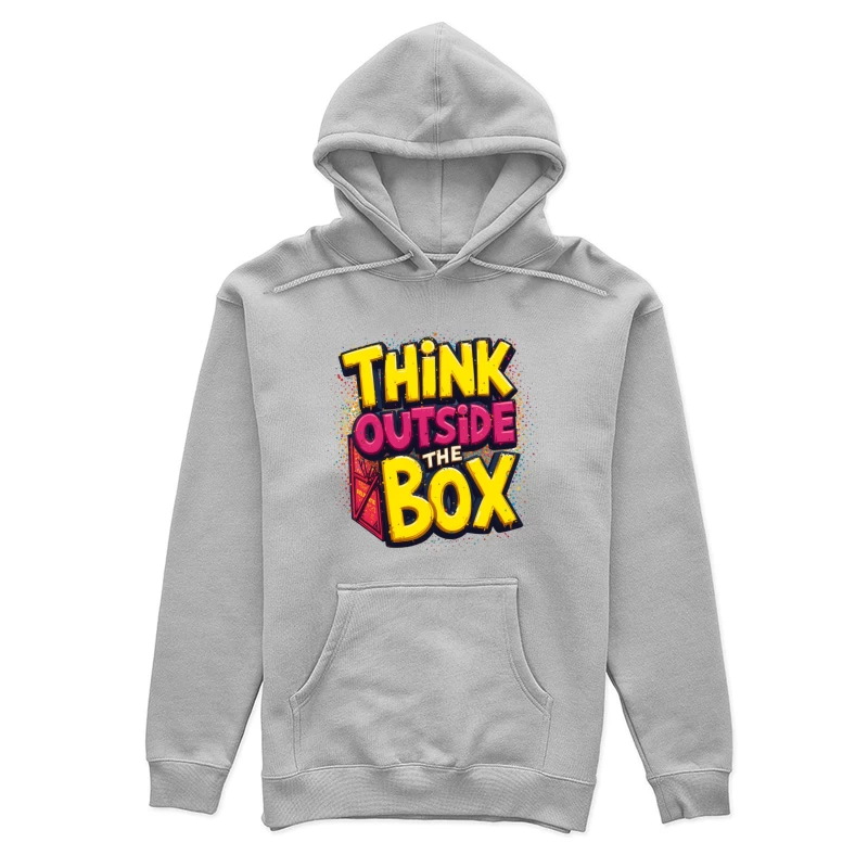 Think Outside the Box Design Female Pullover Hoodie