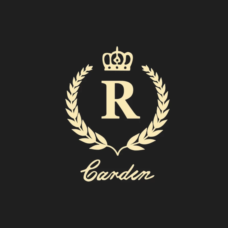 Design de Logo R Couronne Élégant Homme Débardeur