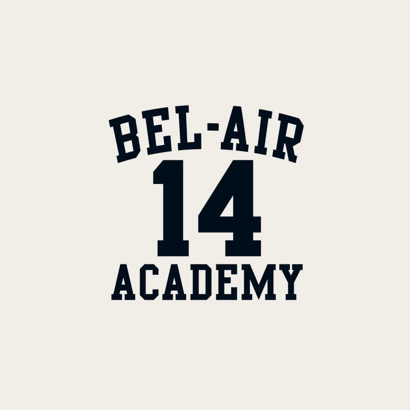 Bel-Air Academy Number 14 Athletic Jersey Design Bucket Hat