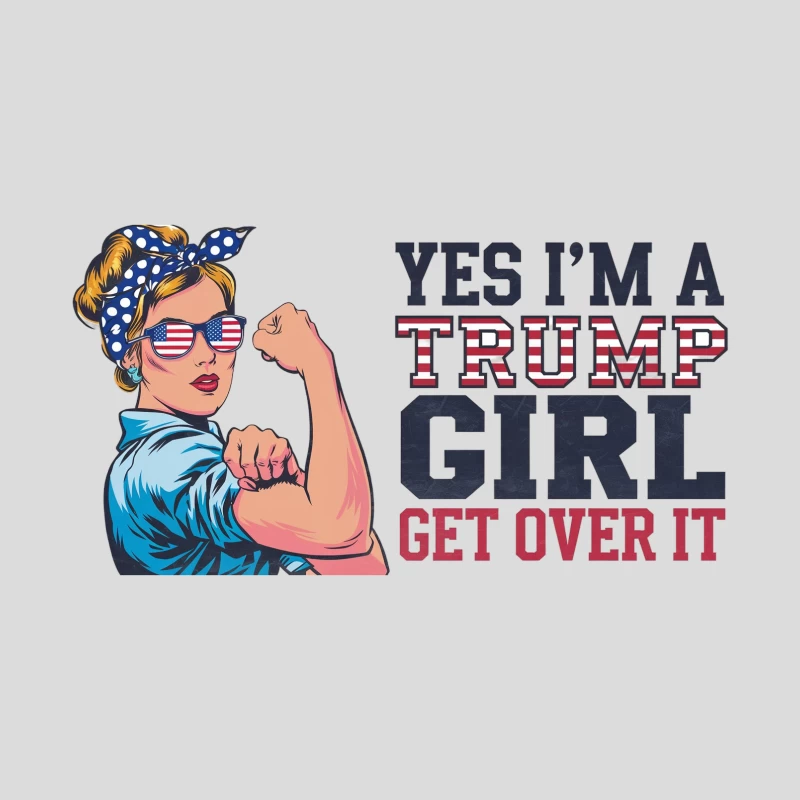 Trump Girl Merchandise Inspired by Rosie the Riveter Baseball Cap