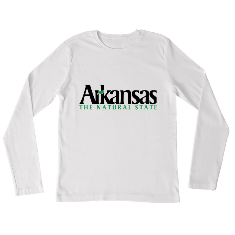 Arkansas Natural State Official Tourism Logo Design Female Long Sleeve T-Shirt