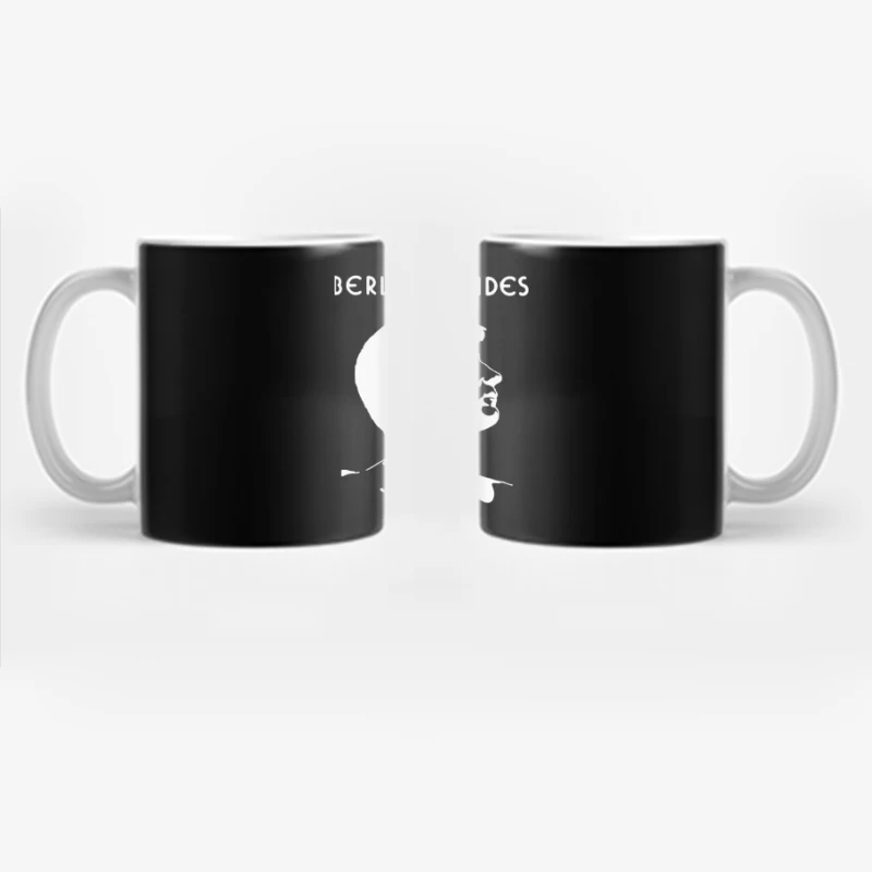 Minimalist Line Art Profile with Berlin Blondes Text Coffee Mug