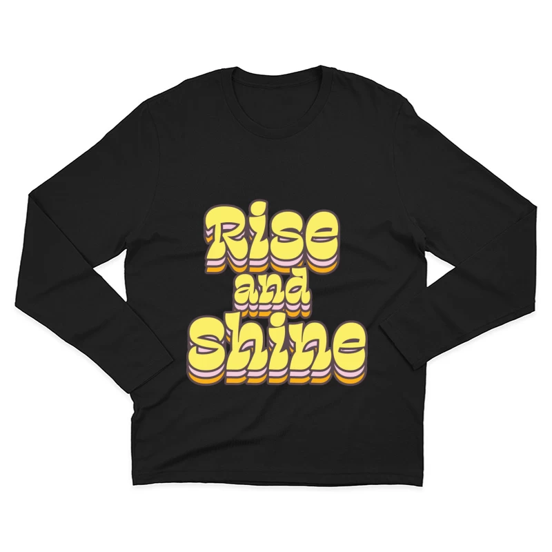 Fröhlicher Morgen Gruß Herren Langarm T-Shirt