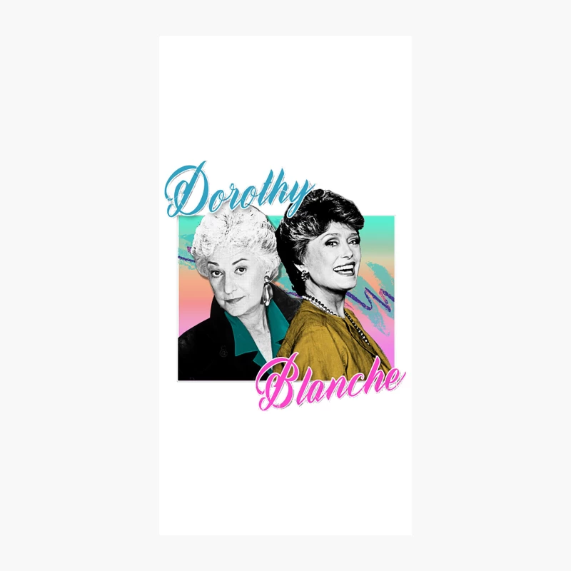 Dorothy & Blanche Graphic Design 80s Style iPhone Case