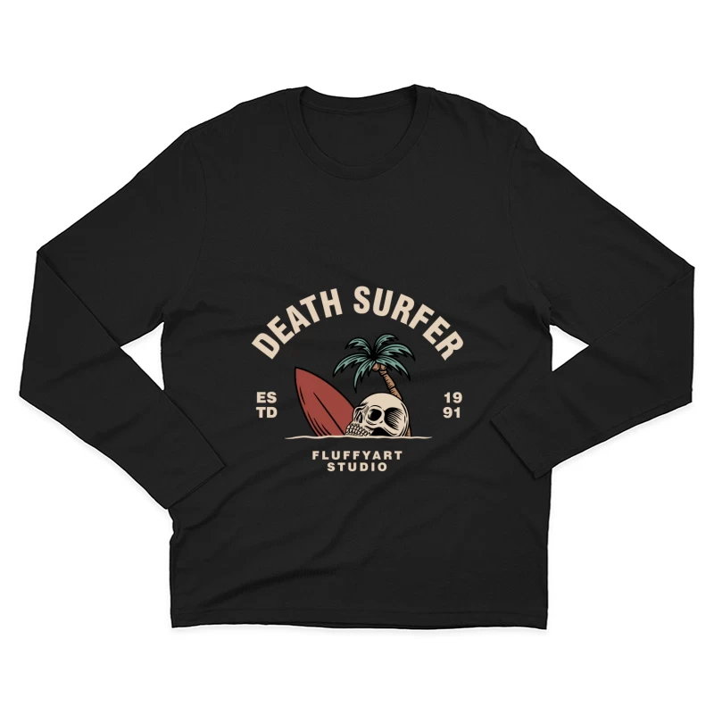 Death Surfer Studio Logo Male Long Sleeve T-Shirt